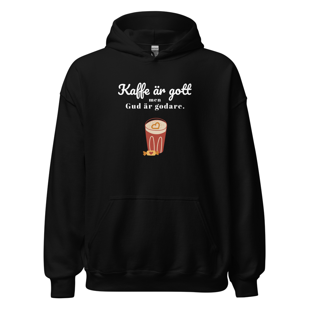 Luvtröja - Kaffe är gott men Gud är godare.