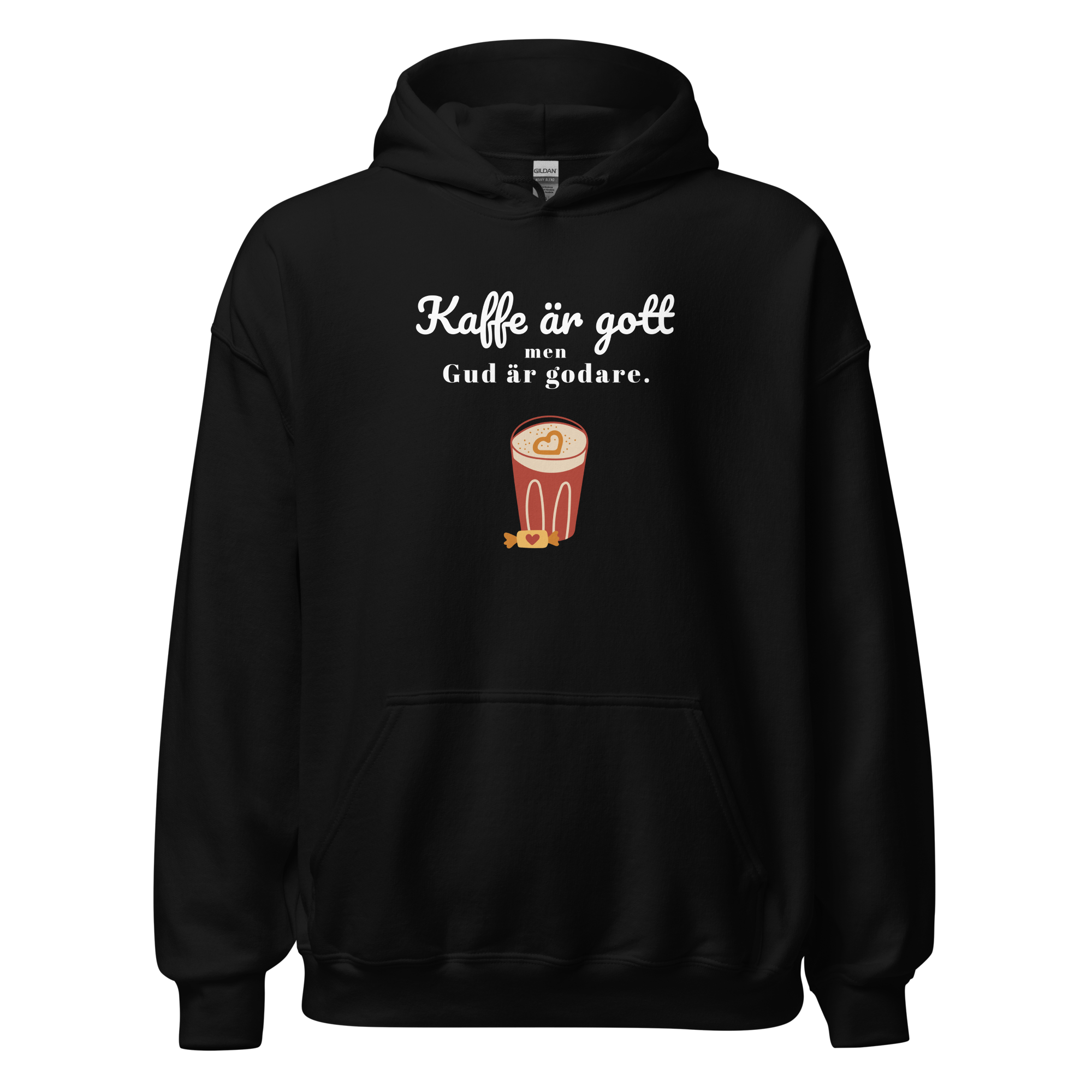 Luvtröja - Kaffe är gott men Gud är godare.