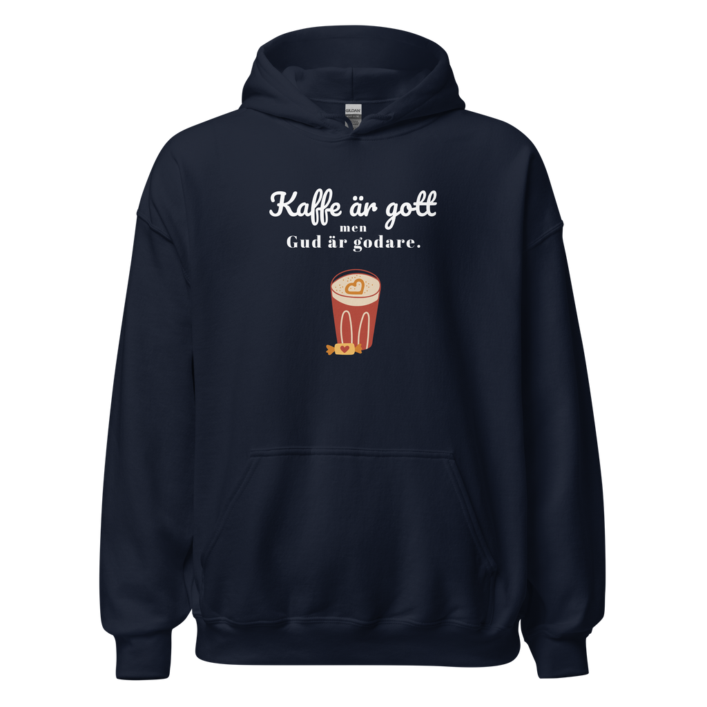 Luvtröja - Kaffe är gott men Gud är godare.