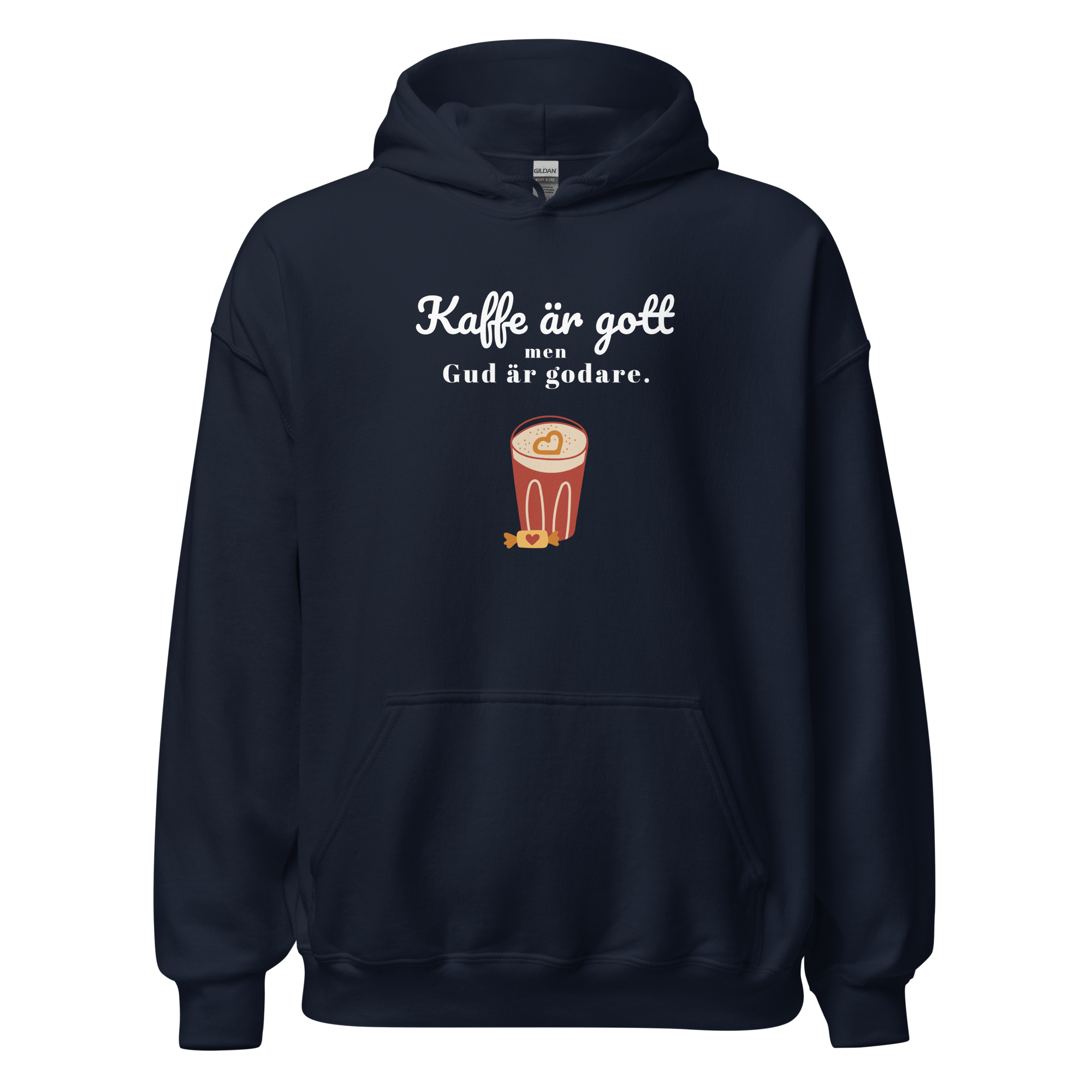 Luvtröja - Kaffe är gott men Gud är godare.