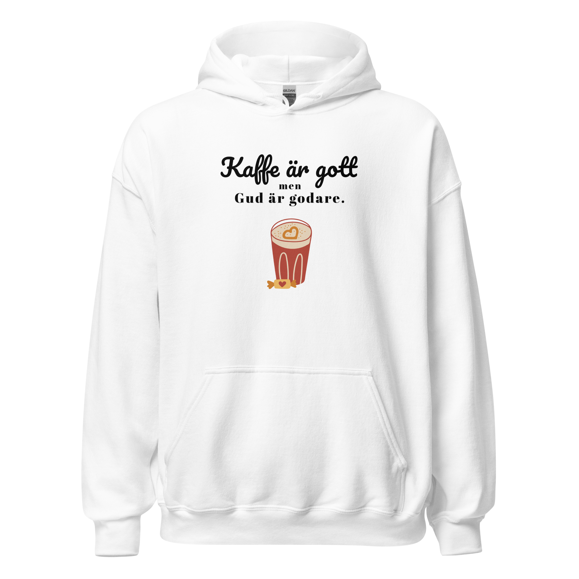 Luvtröja - Kaffe är gott men Gud är godare.